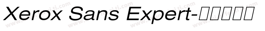 Xerox Sans Expert字体转换